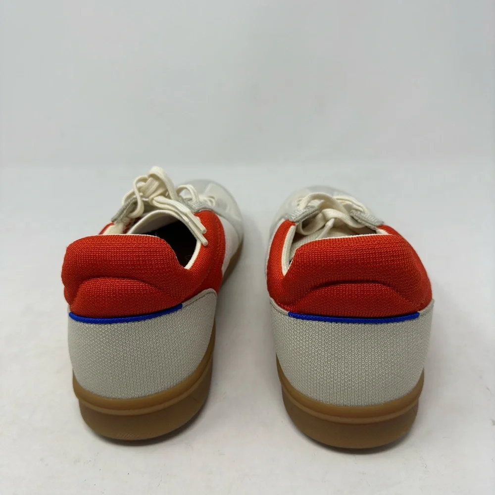 Rothy’s The RS01 Sneaker Off White Red Grey Up Comfort Gum Bottom Men’s 9 NWOB